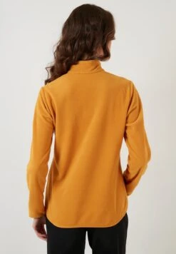 LELA Slim Fit - Fleece Trui - Mustard Color -Stijl Verkoop 004bea607c8a4ccbb30e0f64f5d383b3