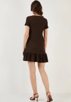 LELA Regular Fit - Jurk - Brown -Stijl Verkoop 021bcbae65244f6cb57ea5e918ea4b36