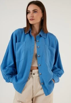LELA Overhemdblouse - Blue -Stijl Verkoop 03c0f65033ad42c5a51b81043504a9ad