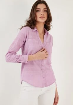 LELA Overhemdblouse - Lilac 12 LELA Overhemdblouse - Lilac -Stijl Verkoop 03e42da29d1c4db7becb755febb857b8