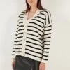 LELA Vest - Cream/Black -Stijl Verkoop 042d3dce640c4f07a62fb6fdb069c3a2