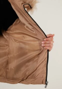 LELA Inflatable- Winterjas - Light Brown -Stijl Verkoop 05d4649371e84f8dab6e8600143f5caf