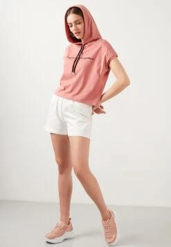 LELA Slim Fit - Hoodie - Dusty Rose Color -Stijl Verkoop 09ba613fa96141199484edffb14fdc8a