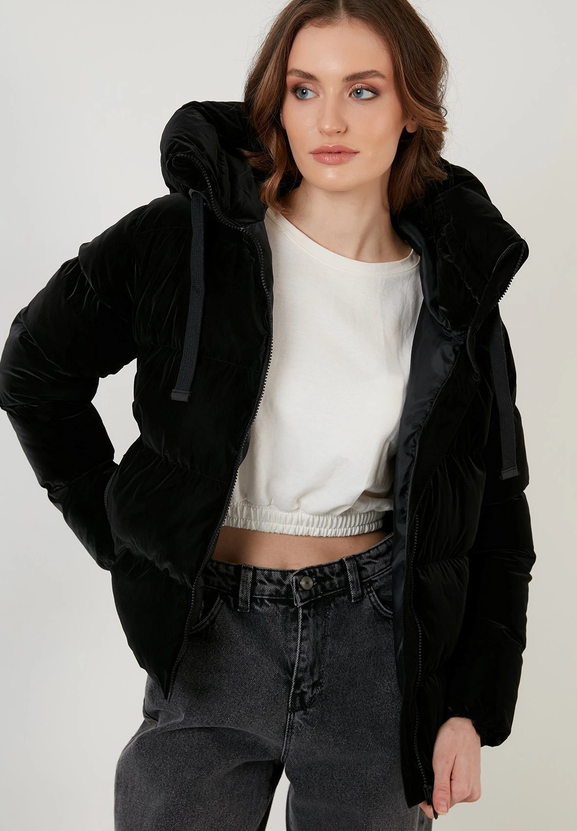 Lela Hooded Puffer Flame - Winterjas - Black 8 Lela Hooded Puffer Flame - Winterjas - Black - Afbeelding 6