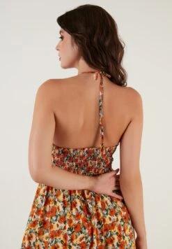 LELA Regular Fit - Jurk - Orange/Yellow -Stijl Verkoop 0c03f16ac42f40d0a3b8d33db14a8bcc