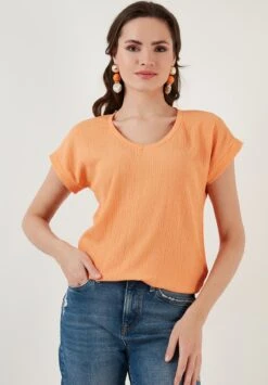 LELA Regular Fit - Blouse - Light Orange