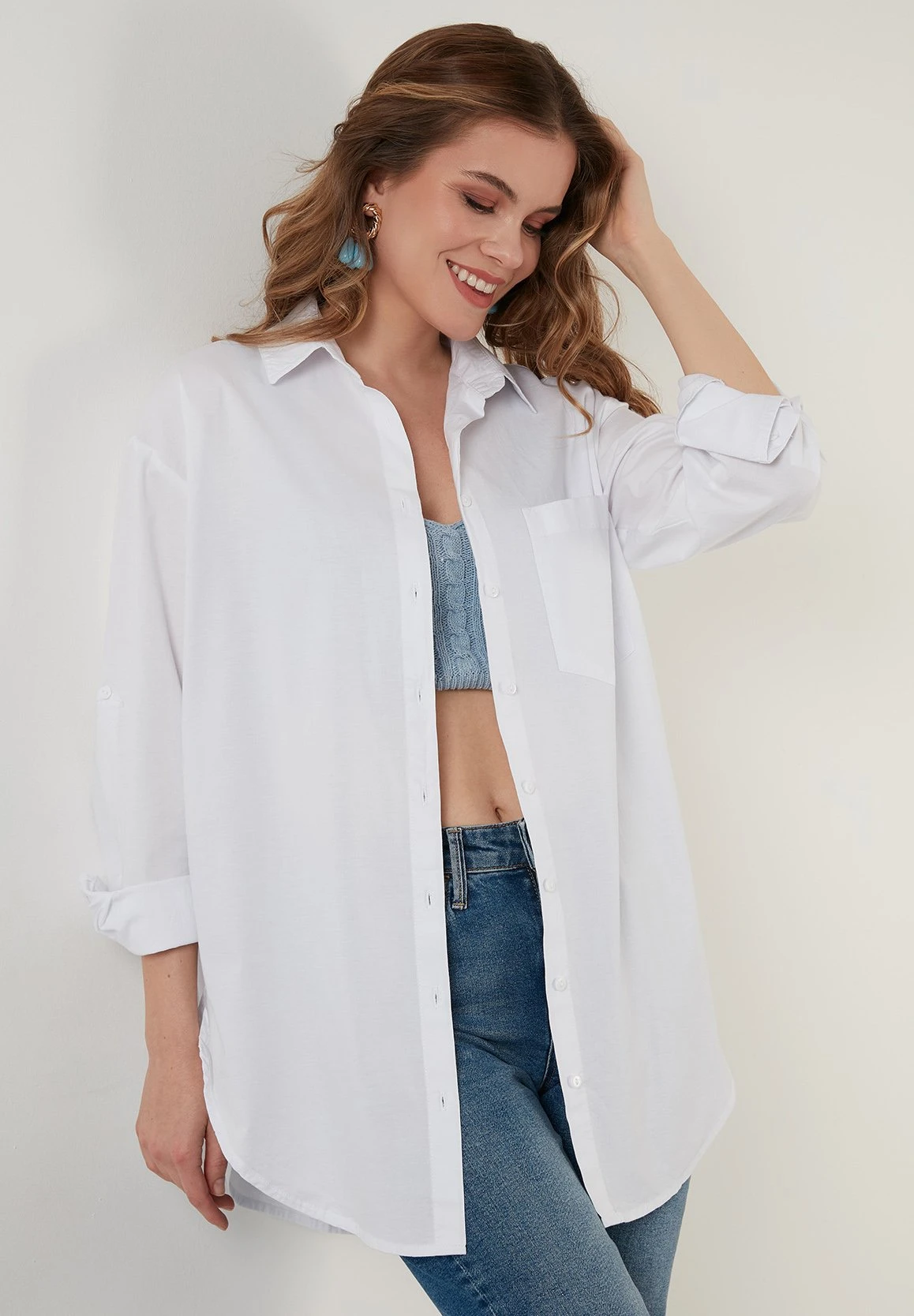 LELA Overhemdblouse - White 7 LELA Overhemdblouse - White - Afbeelding 6