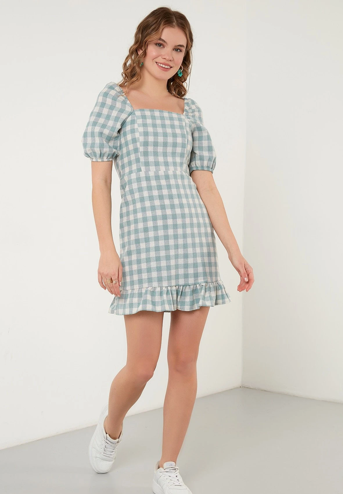 LELA Slim Fit - Jurk - Mint 6 LELA Slim Fit - Jurk - Mint - Afbeelding 4