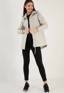 LELA Regular Fit - Parka - Stone -Stijl Verkoop 102f8fd35cd042d28f8ecf60833335cc