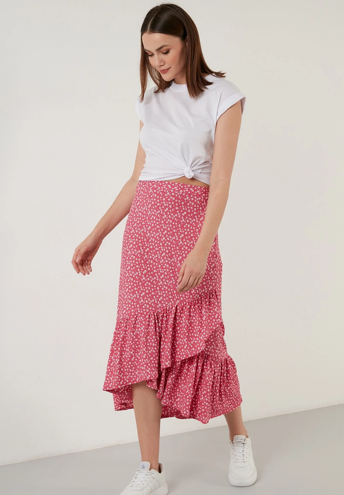 LELA Regular Fit- A-Lijn Rok - Fuchsia 8 LELA Regular Fit- A-Lijn Rok - Fuchsia - Afbeelding 6