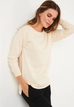 LELA Regular Fit - Sweater - Stone Colored -Stijl Verkoop 113e4230460c4a838f83060afbcbf62d