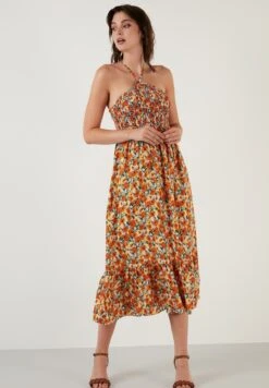 LELA Regular Fit - Jurk - Orange/Yellow