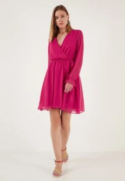 LELA Mini- Jurk - Fuchsia 9 LELA Mini- Jurk - Fuchsia -Stijl Verkoop 12c4feba129447e597525395dfd35a35