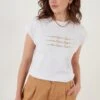 LELA Regular Fit - T-Shirt Print - White -Stijl Verkoop 1313ddc8e43c489db2ce6b56ade1ee1c