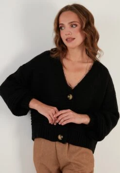 LELA Regular Fit - Vest - Black -Stijl Verkoop 14c3aae890ba4302979492f896e4ed81