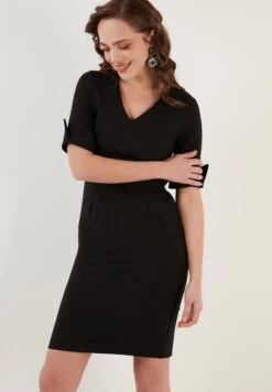 LELA Regular Fit - Etui-Jurk - Black -Stijl Verkoop 14ea6318ea014f389393625584fd25f7