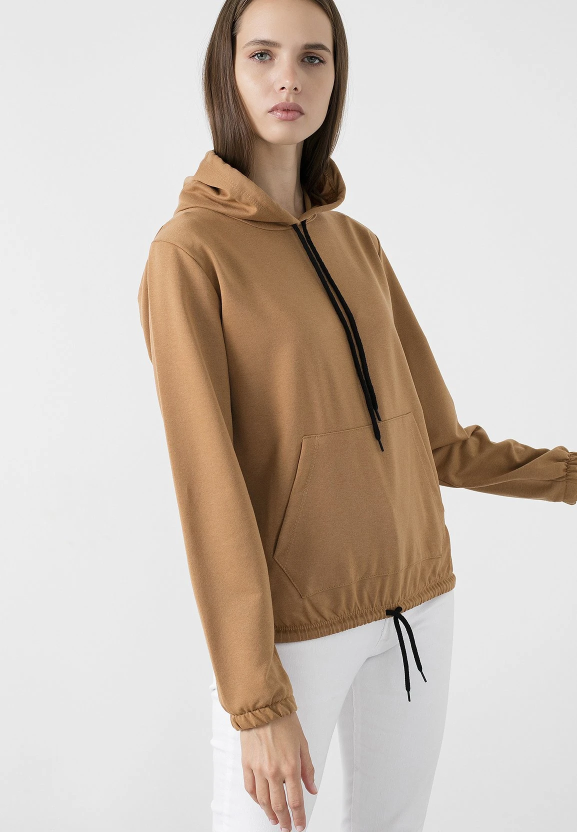 LELA Slim Fit - Hoodie - Biscuit Color 3 LELA Slim Fit - Hoodie - Biscuit Color