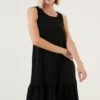 LELA Regular Fit- Jurk - Black