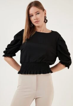 LELA Blouse - Black -Stijl Verkoop 1783273fddba49008328a3b157a89931