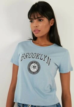 LELA T-Shirt Print - Baby Blue -Stijl Verkoop 184d36832a9c43a7a0fc44c9ee1bba53