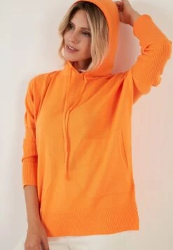 LELA Regular Fit - Hoodie - Orange -Stijl Verkoop 19a5ca1bf2fc44b7a014a82134c7aaff