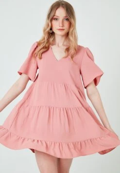 LELA Loose Fit - Jurk - Dusty Rose Color 9 LELA Loose Fit - Jurk - Dusty Rose Color -Stijl Verkoop 19e3037cf0b1408cbb4958f78bb42a1c