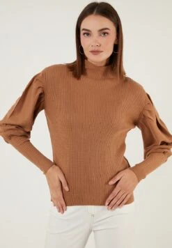LELA Regular Fit - Trui - Light Brown 13 LELA Regular Fit - Trui - Light Brown -Stijl Verkoop 1a05755150164521802c9f9052da21b4