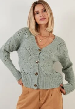 LELA Regular Fit - Vest - Almond Green