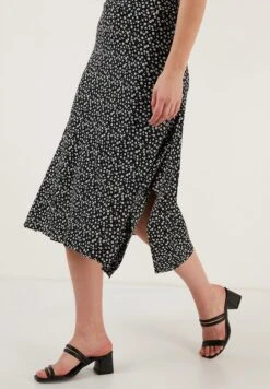 LELA Midi- A-Lijn Rok - Black -Stijl Verkoop 1bb40af2ecaa4b7680f9541aaca78e03