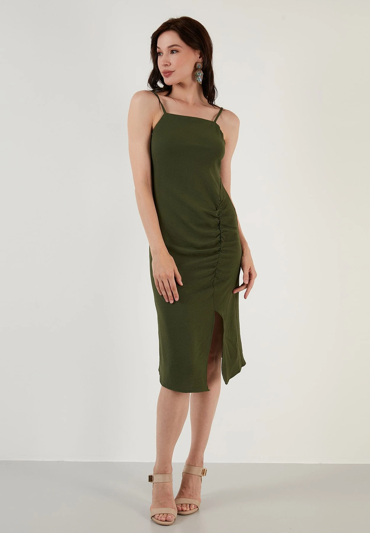 LELA Jurk - Light Khaki 4 LELA Jurk - Light Khaki - Afbeelding 2