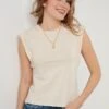 LELA Crew Neck- Top - Stone Colored