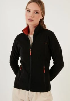 LELA High Collar Zipper- Fleecejas - Black -Stijl Verkoop 1f5ec6fc13314d78b6a179b5a8711cbe