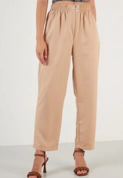LELA Regular Fit - Broek - Camel
