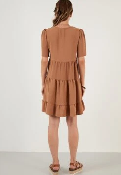 LELA Loose Fit - Jurk - Light Brown -Stijl Verkoop 20646a48064f49ca865bf4378990afee
