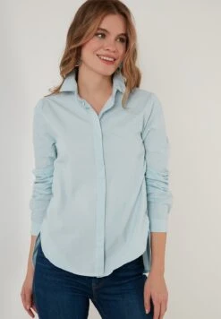 LELA Regular Fit - Overhemdblouse - Baby Blue -Stijl Verkoop 20aa6eb6ffa04c0bb10a1973aa93d925