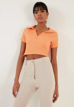 LELA Slim Fit - Blouse - Light Orange -Stijl Verkoop 20b89e03e5cc4587ae988f17195d325c