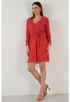 LELA Mini- Jurk - Orange -Stijl Verkoop 21e8da84c57d48acbdf6e1abb0c489ea