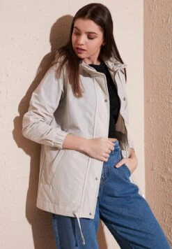 LELA Regular Fit - Parka - Stone -Stijl Verkoop 2275e5d5cf834d5aa9a53cdc634c9e25