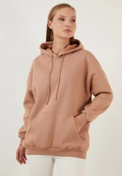 LELA Regular Fit - Hoodie - Biscuit Color -Stijl Verkoop 23c3d0dd34914fa5ade940462be04b5b