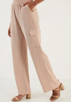 LELA Regular Fit - Cargobroek - Stone