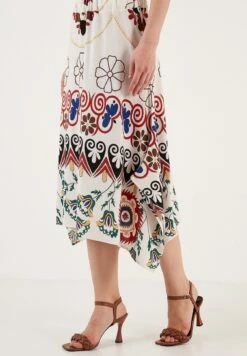 LELA Regular Fit - A-Lijn Rok - Bone White -Stijl Verkoop 2792b252d9624b9d9f050b966c4ae713