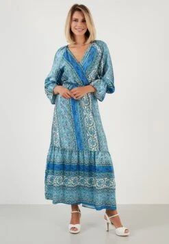LELA Regular Fit - Maxi-Jurk - Blue -Stijl Verkoop 2967ecc7cef148129f621349f3202832