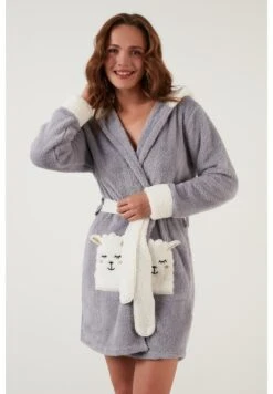 LELA Regular Fit - Badjas - Grey -Stijl Verkoop 2b952f75a93c40b6930bdee80eecf03d