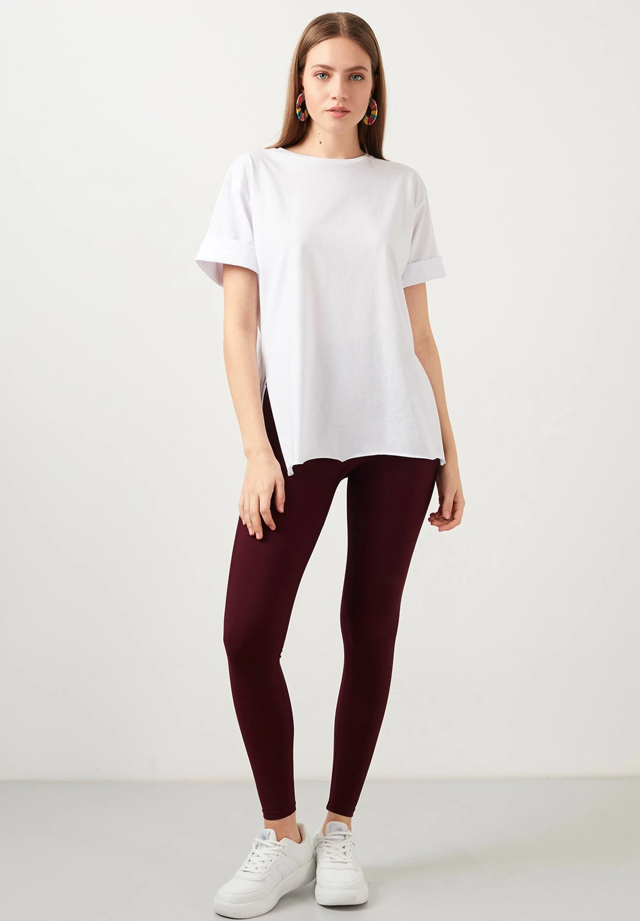 LELA Slim Fit - T-Shirt Basic - White 4 LELA Slim Fit - T-Shirt Basic - White - Afbeelding 2