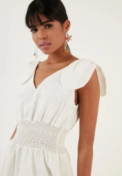 LELA Regular Fit - Jurk - Ecru -Stijl Verkoop 2ce108c7f30c46178fb380ad11ddbdb5