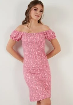 LELA Regular Fit - Etui-Jurk - Fuchsia