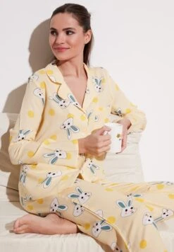 LELA Set - Pyjama - Yellow -Stijl Verkoop 2e9d804f95dc47f38674b7bbadfe48aa