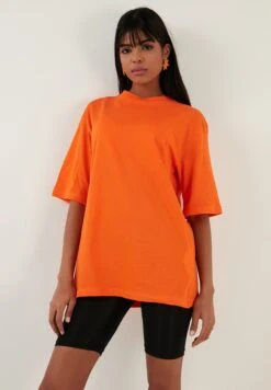 LELA Loose Fit - T-Shirt Basic - Orange