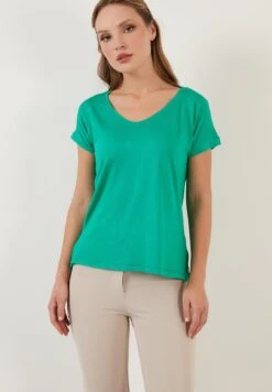 LELA V Neck- T-Shirt Basic - Benetton Color