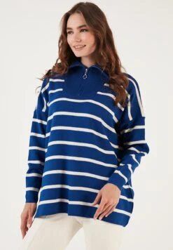 LELA Trui - Royal Blue/Light Stone -Stijl Verkoop 31afe36a80624612935158690696a8ca